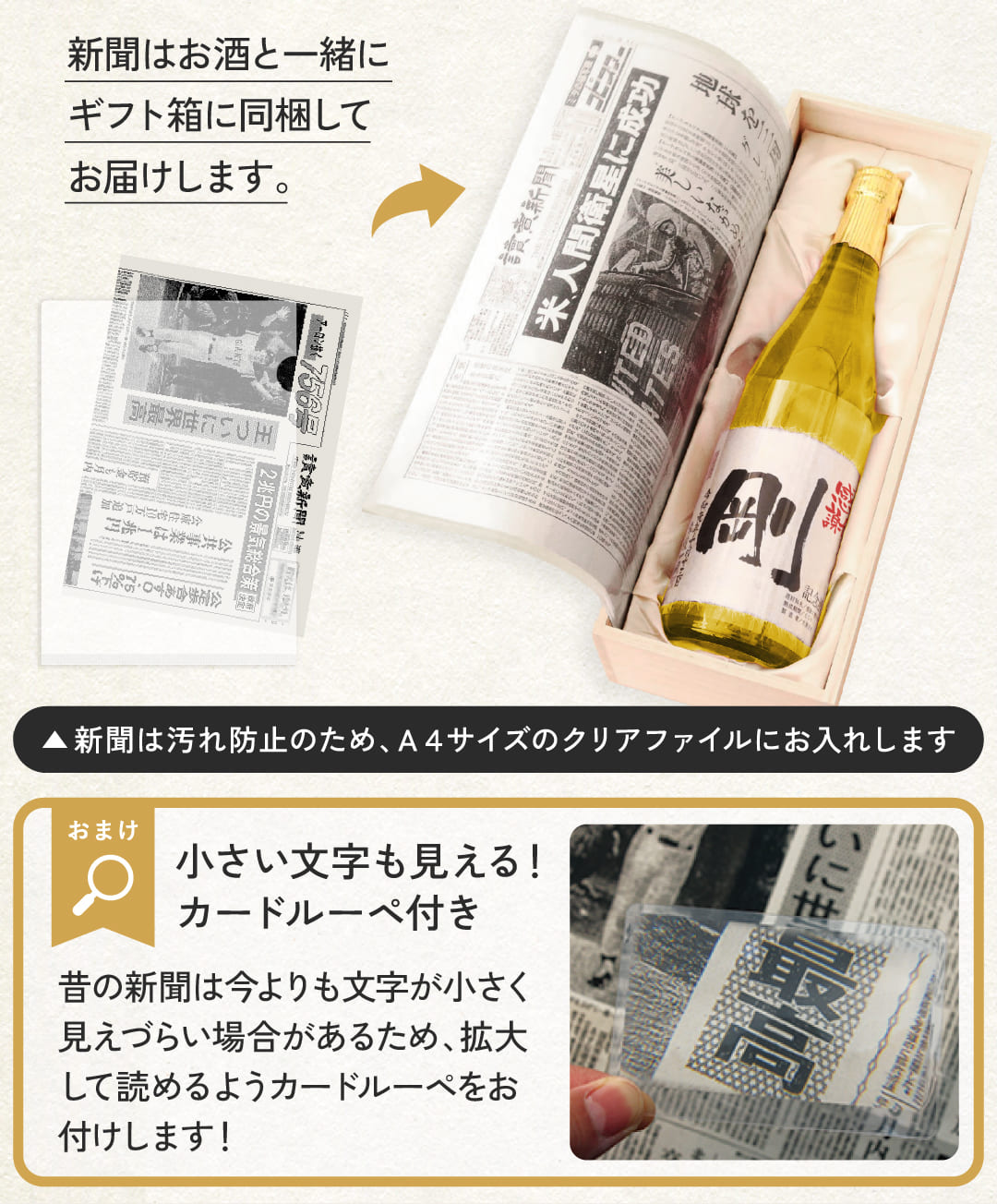 メモリアル新聞はクリアファイルにお入れします